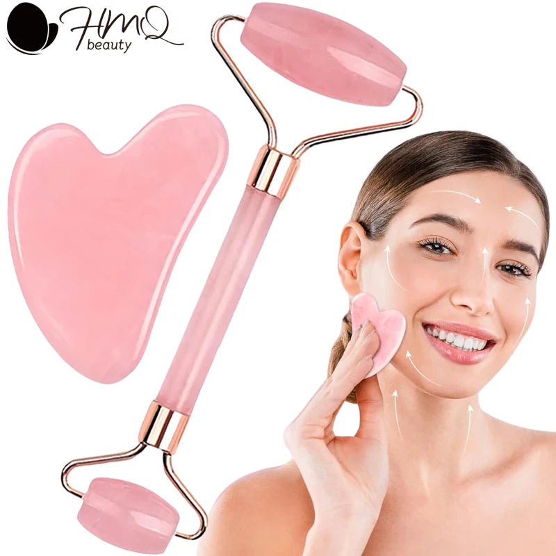 Kit Gua Sha & Rouleau – Routine Visage Sculpté